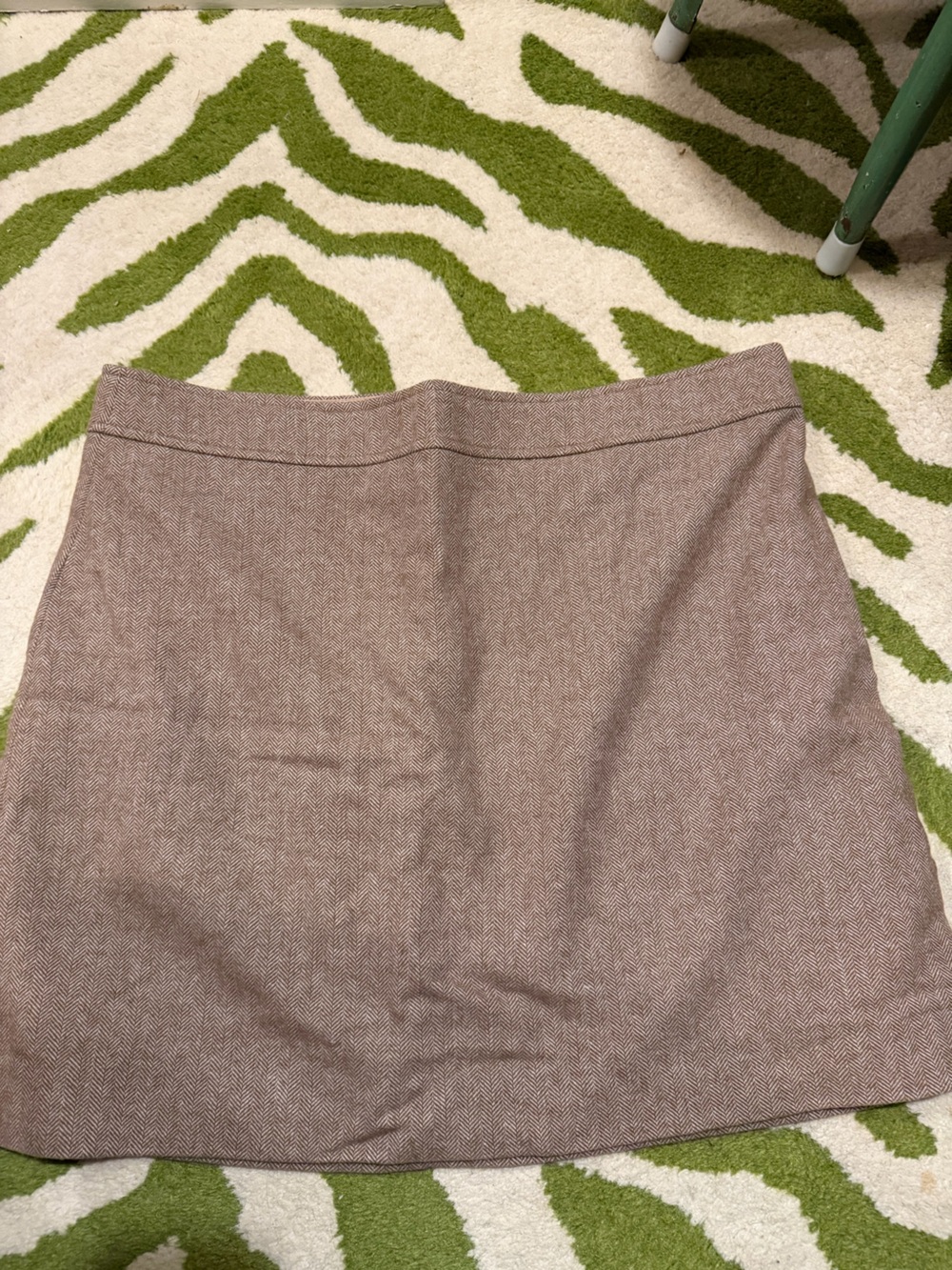 J. Crew Factory brown Herringbone Pencil Skirt